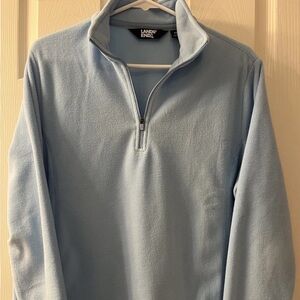 Lands' End Women’s Ice Blue 3/4 Zip-Up Fleece Gorpcore